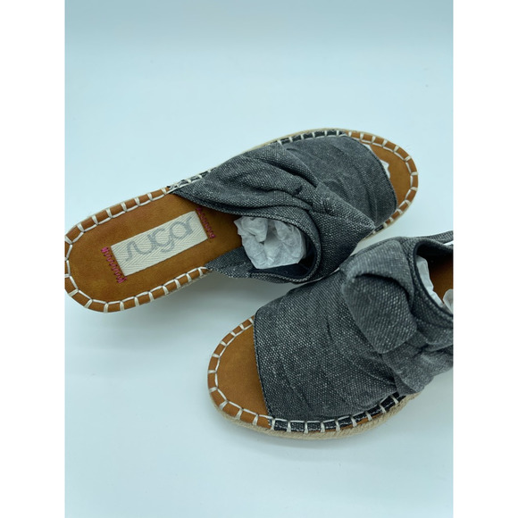 Sugar Womens Hundreds Espadrilles Sandals Beige Open Toe Knot Slip On 8.5 M New - Picture 8 of 11